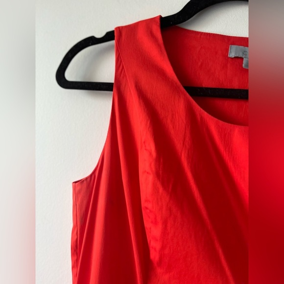 COS Red A-Line Midi Sleeveless Dress size 6 - Picture 6 of 13